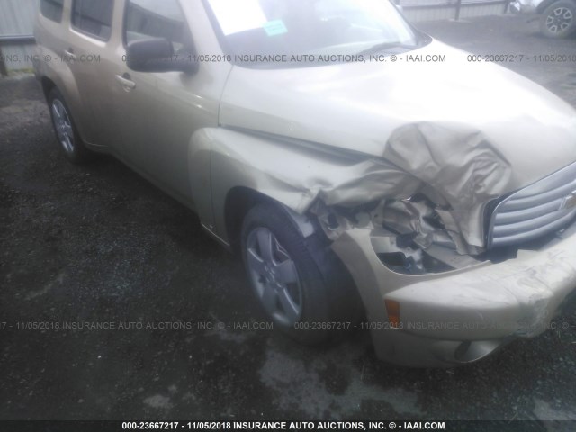 3GNDA13D98S580878 - 2008 CHEVROLET HHR LS Dorado foto 6