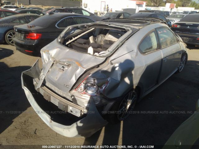JTKDE177750005594 - 2005 TOYOTA SCION TC Gümüş foto 4