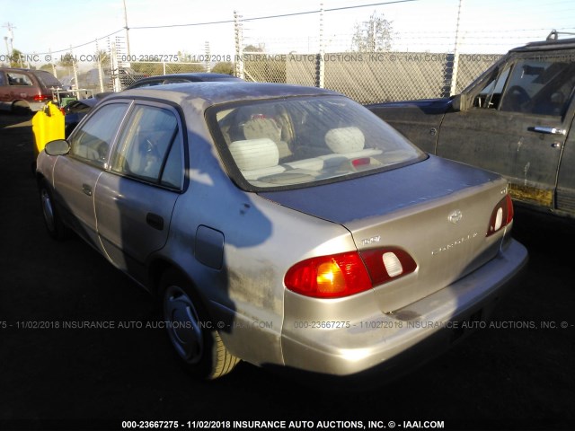 1NXBR12E9XZ262398 - 1999 TOYOTA COROLLA VE/CE/LE GOLD photo 3