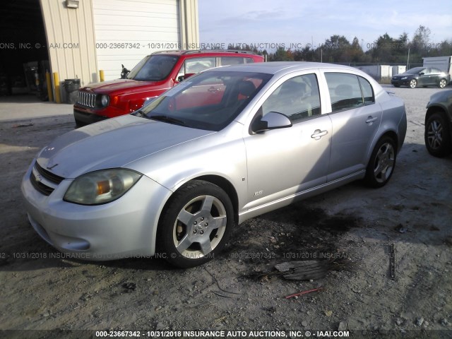 1G1AM58B367826989 - 2006 CHEVROLET COBALT SS SILVER photo 2