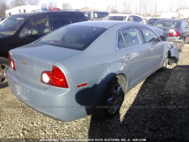 1G1ZH57B494233530 - 2009 CHEVROLET MALIBU 1LT BLUE photo 4