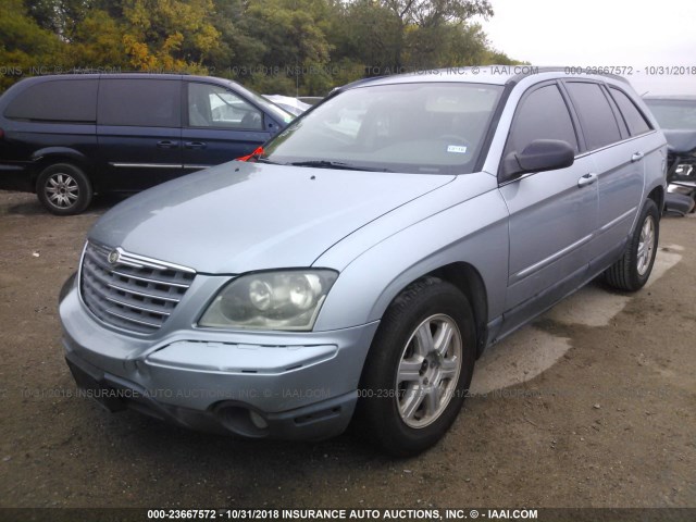 2C4GM68475R461559 - 2005 CHRYSLER PACIFICA TOURING Light Blue photo 2