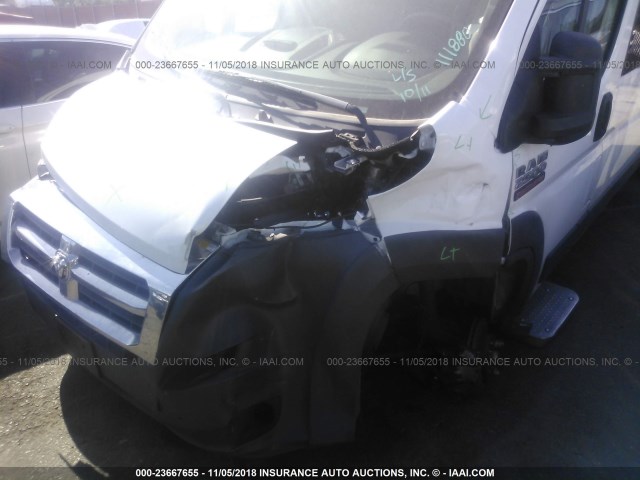 3C6TRVPG1GE111880 - 2016 RAM PROMASTER 2500 2500 HIGH WHITE photo 6