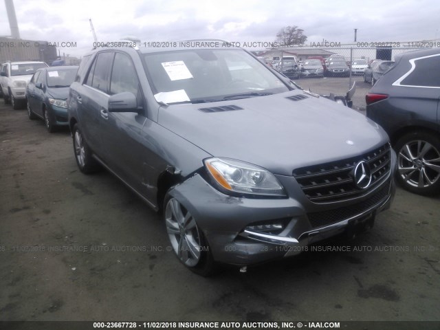 4JGDA5HB0DA255583 - 2013 MERCEDES-BENZ ML 350 4MATIC GRAY photo 1