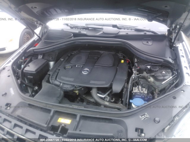 4JGDA5HB0DA255583 - 2013 MERCEDES-BENZ ML 350 4MATIC GRAY photo 10