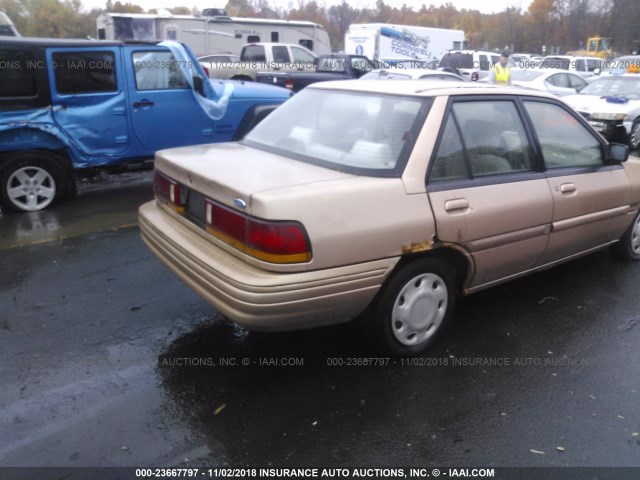 3FARP13J9RR151001 - 1994 FORD ESCORT LX/SPORT TAN photo 4