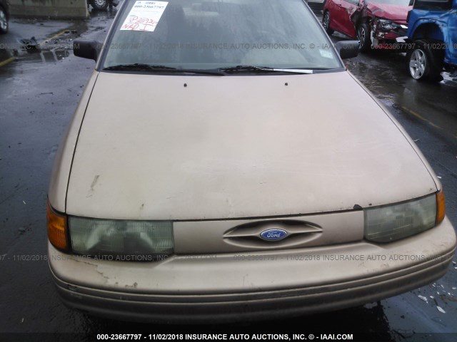 3FARP13J9RR151001 - 1994 FORD ESCORT LX/SPORT TAN photo 6