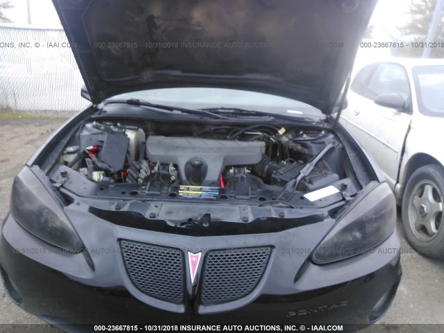 2G2WP552961247130 - 2006 PONTIAC GRAND PRIX Սև լուսանկար 10