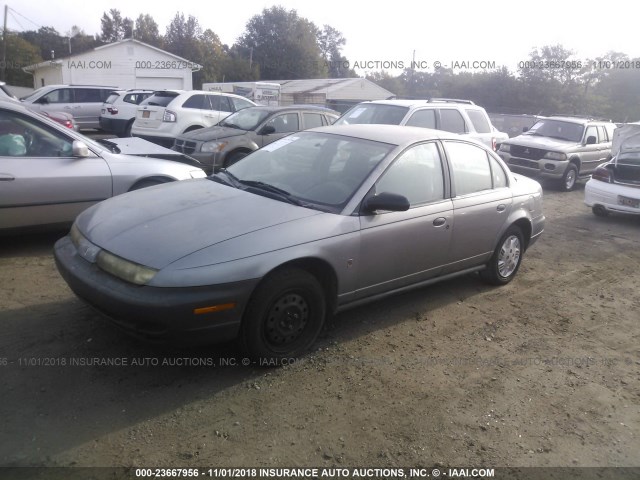 1G8ZH5286TZ304752 - 1996 SATURN SL1 GRAY photo 2