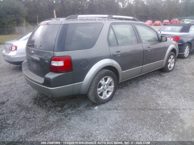 1FMDK02186GA55311 - 2006 FORD FREESTYLE SEL GRAY photo 4