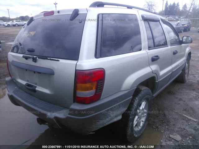 1J4GW48SX4C189684 - 2004 JEEP GRAND CHEROKEE LAREDO/COLUMBIA/FREEDOM 棕色 照片 4