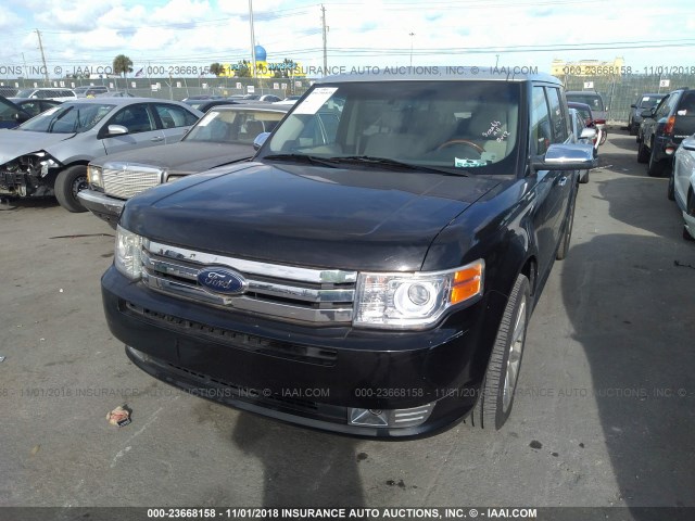 2FMGK5DCXABA38969 - 2010 FORD FLEX LIMITED BLACK photo 6