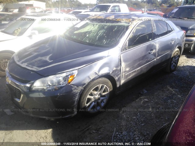 1G11C5SL8FF337921 - 2015 CHEVROLET MALIBU 1LT BLUE photo 2