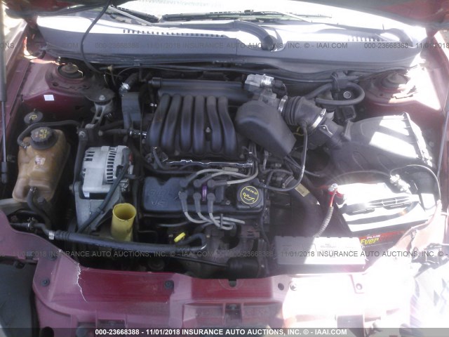 1FAFP53U92A227580 - 2002 FORD TAURUS SE MAROON photo 10