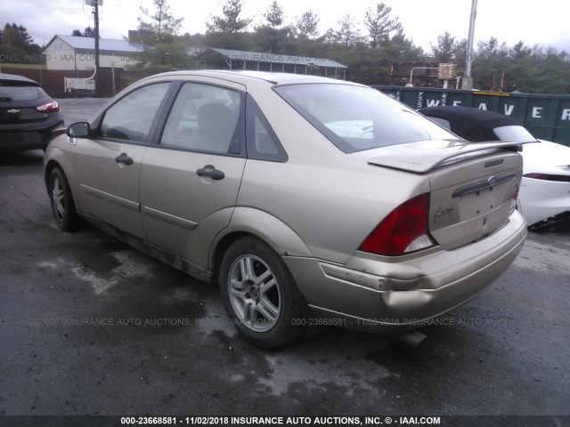 1FAFP34331W145341 - 2001 FORD FOCUS SE/SE SPORT TAN photo 3