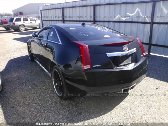 1G6DP1E30C0124833 - 2012 CADILLAC CTS PREMIUM COLLECTION BLACK photo 3