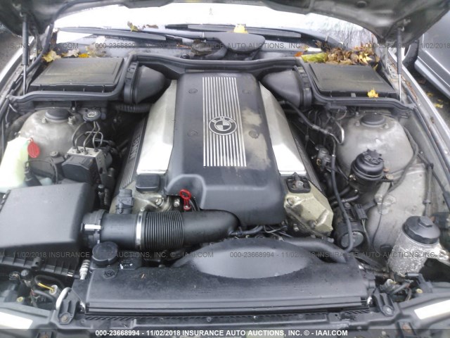 WBADN63492GN86189 - 2002 BMW 540 I AUTOMATIC GRAY photo 10