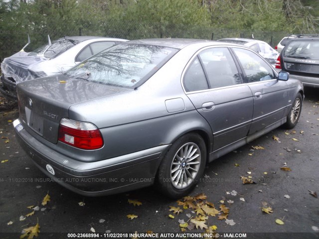 WBADN63492GN86189 - 2002 BMW 540 I AUTOMATIC GRAY photo 4
