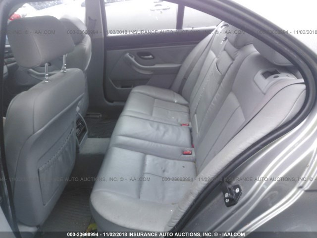 WBADN63492GN86189 - 2002 BMW 540 I AUTOMATIC GRAY photo 8