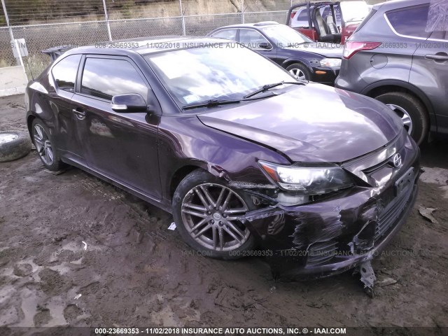 JTKJF5C79B3010223 - 2011 TOYOTA SCION TC 紫色 照片 1