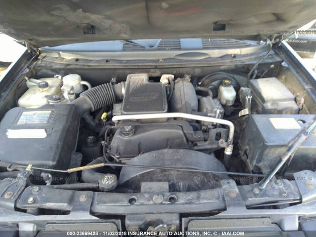 1GKDS13S852113354 - 2005 GMC ENVOY BLACK photo 10