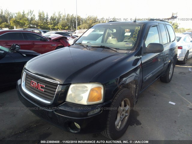 1GKDS13S852113354 - 2005 GMC ENVOY BLACK photo 2