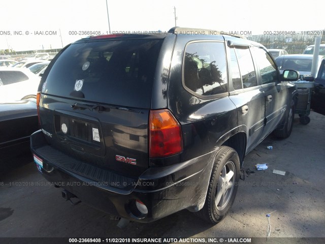 1GKDS13S852113354 - 2005 GMC ENVOY BLACK photo 4