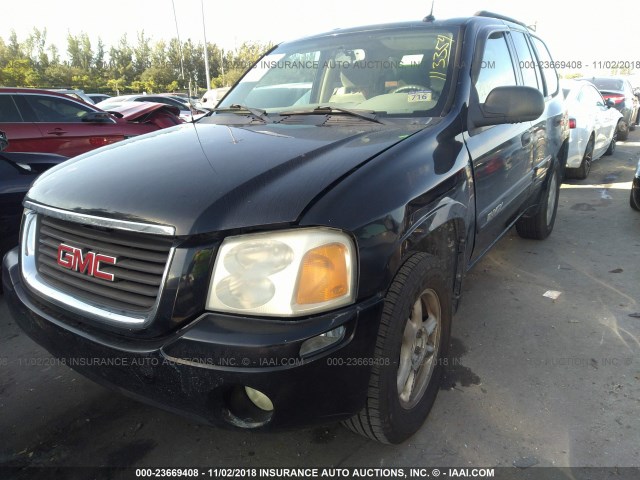 1GKDS13S852113354 - 2005 GMC ENVOY BLACK photo 6