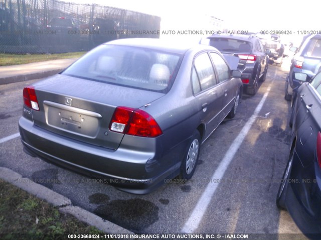 2HGES16395H608434 - 2005 HONDA CIVIC DX VP TAN photo 4