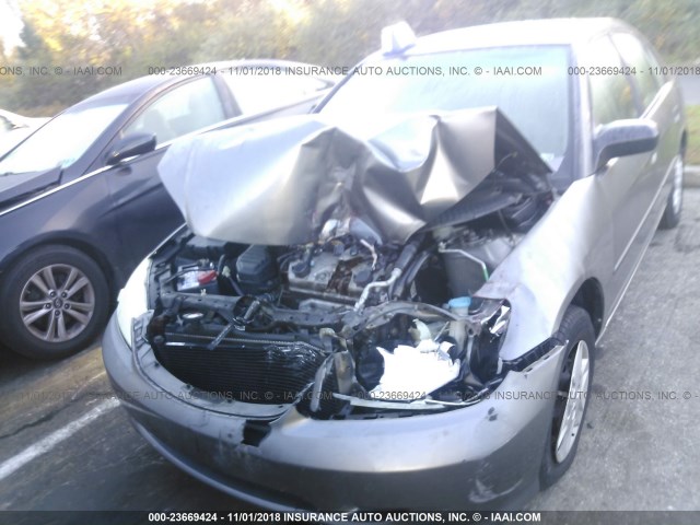 2HGES16395H608434 - 2005 HONDA CIVIC DX VP TAN photo 6