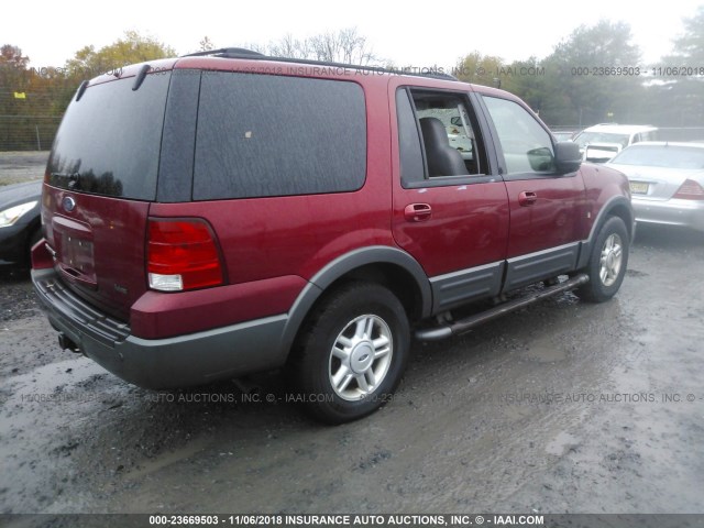 1FMFU16LX4LA49244 - 2004 FORD EXPEDITION XLT RED photo 4