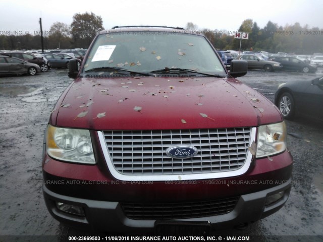 1FMFU16LX4LA49244 - 2004 FORD EXPEDITION XLT RED photo 6