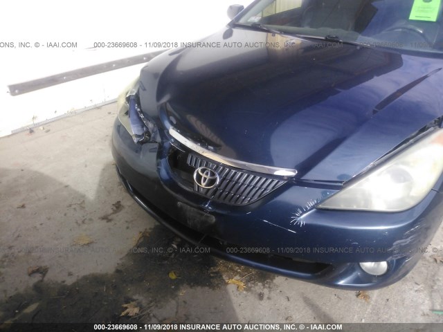 4T1CA30P04U018033 - 2004 TOYOTA CAMRY SOLARA SE/SLE ლურჯი ფოტო 6