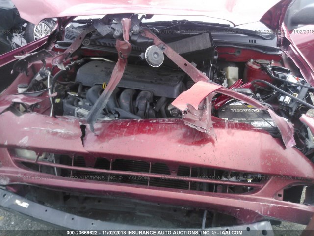 2T1BR32E57C768761 - 2007 TOYOTA COROLLA CE/LE/S RED photo 10