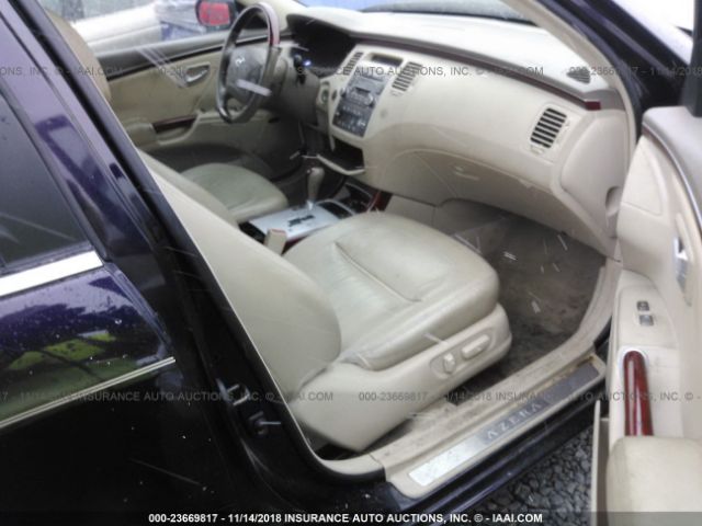 KMHFC46F06A113840 - 2006 HYUNDAI AZERA SE/LIMITED PURPLE photo 5