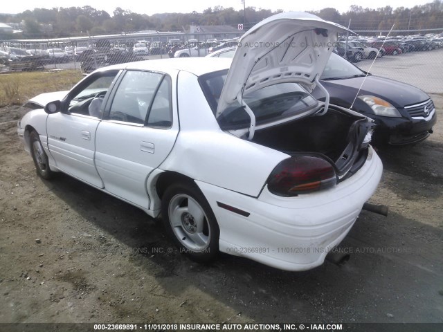 1G2NW52T6VC721460 - 1997 PONTIAC GRAND AM GT WHITE photo 3