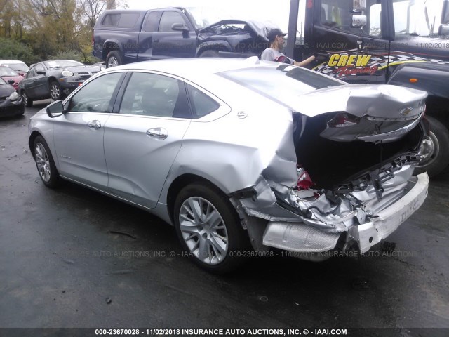 2G11Y5SL7E9257003 - 2014 CHEVROLET IMPALA LS SILVER photo 3