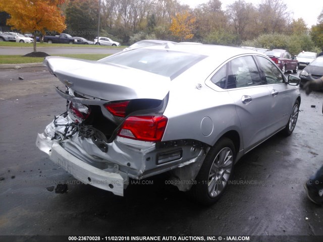 2G11Y5SL7E9257003 - 2014 CHEVROLET IMPALA LS SILVER photo 4