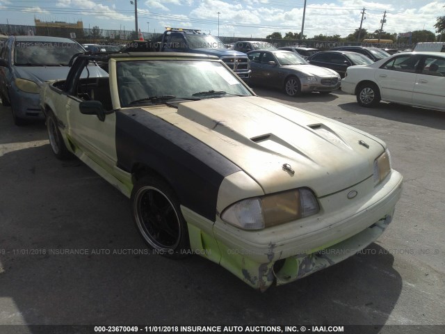 1FABP45EXKF308928 - 1989 FORD MUSTANG GT/COBRA GT YELLOW photo 1