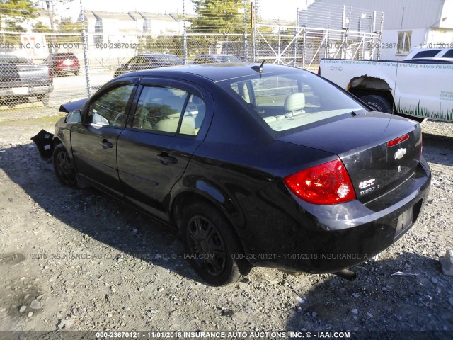 1G1AD5F52A7141727 - 2010 CHEVROLET COBALT 1LT BLACK photo 3