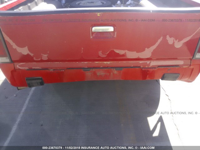 JM2UF1135J0325920 - 1988 MAZDA B2200 SHORT BED RED photo 6