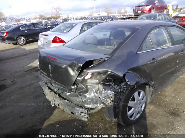 1G2ZF58B574192158 - 2007 PONTIAC G6 VALUE LEADER/BASE GRAY photo 6