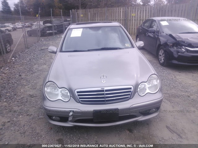 WDBRF52H86A845038 - 2006 MERCEDES-BENZ C GENERATION 2006 230 Pewter photo 6