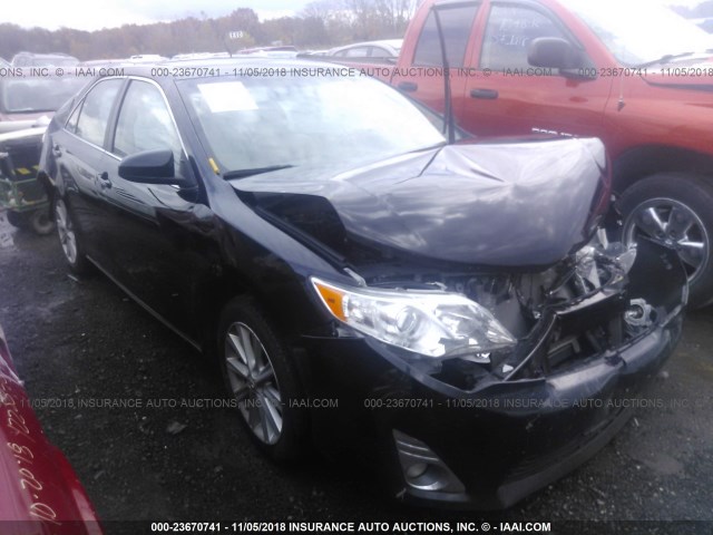 4T4BF1FK9CR213727 - 2012 TOYOTA CAMRY SE/LE/XLE BLACK photo 1