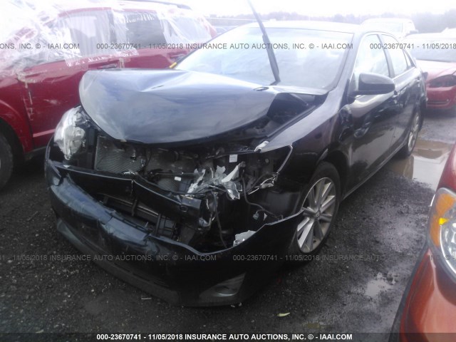 4T4BF1FK9CR213727 - 2012 TOYOTA CAMRY SE/LE/XLE BLACK photo 2
