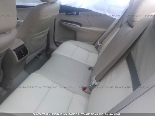 4T4BF1FK9CR213727 - 2012 TOYOTA CAMRY SE/LE/XLE BLACK photo 8