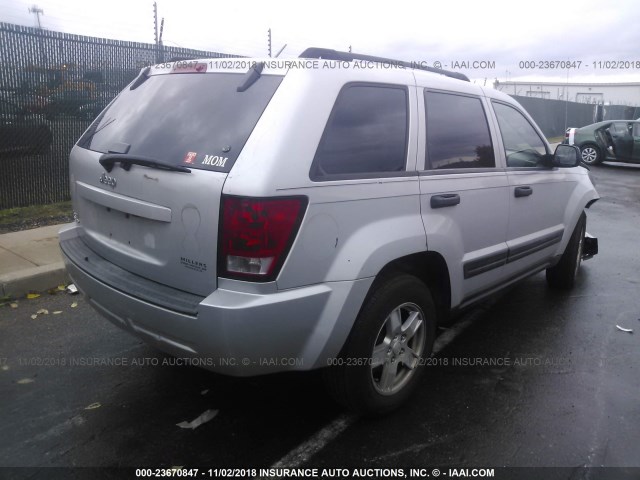 1J4GR48K76C107470 - 2006 JEEP GRAND CHEROKEE LAREDO/COLUMBIA/FREEDOM 银色 照片 4