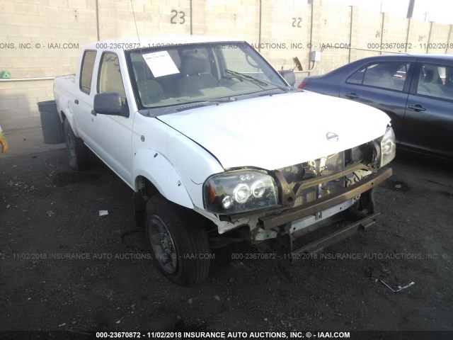 1N6ED27T54C435488 - 2004 NISSAN FRONTIER CREW CAB XE V6 WHITE photo 1