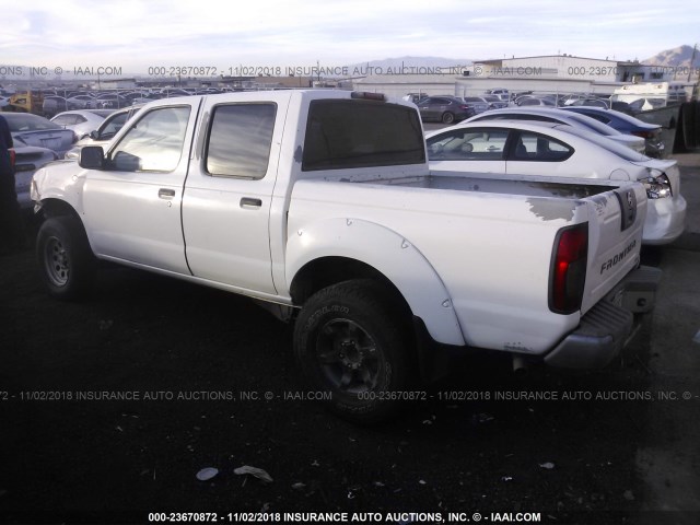1N6ED27T54C435488 - 2004 NISSAN FRONTIER CREW CAB XE V6 WHITE photo 3