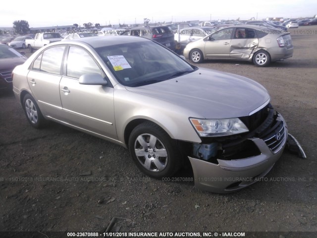 5NPET46C39H522384 - 2009 HYUNDAI SONATA GLS GOLD photo 1